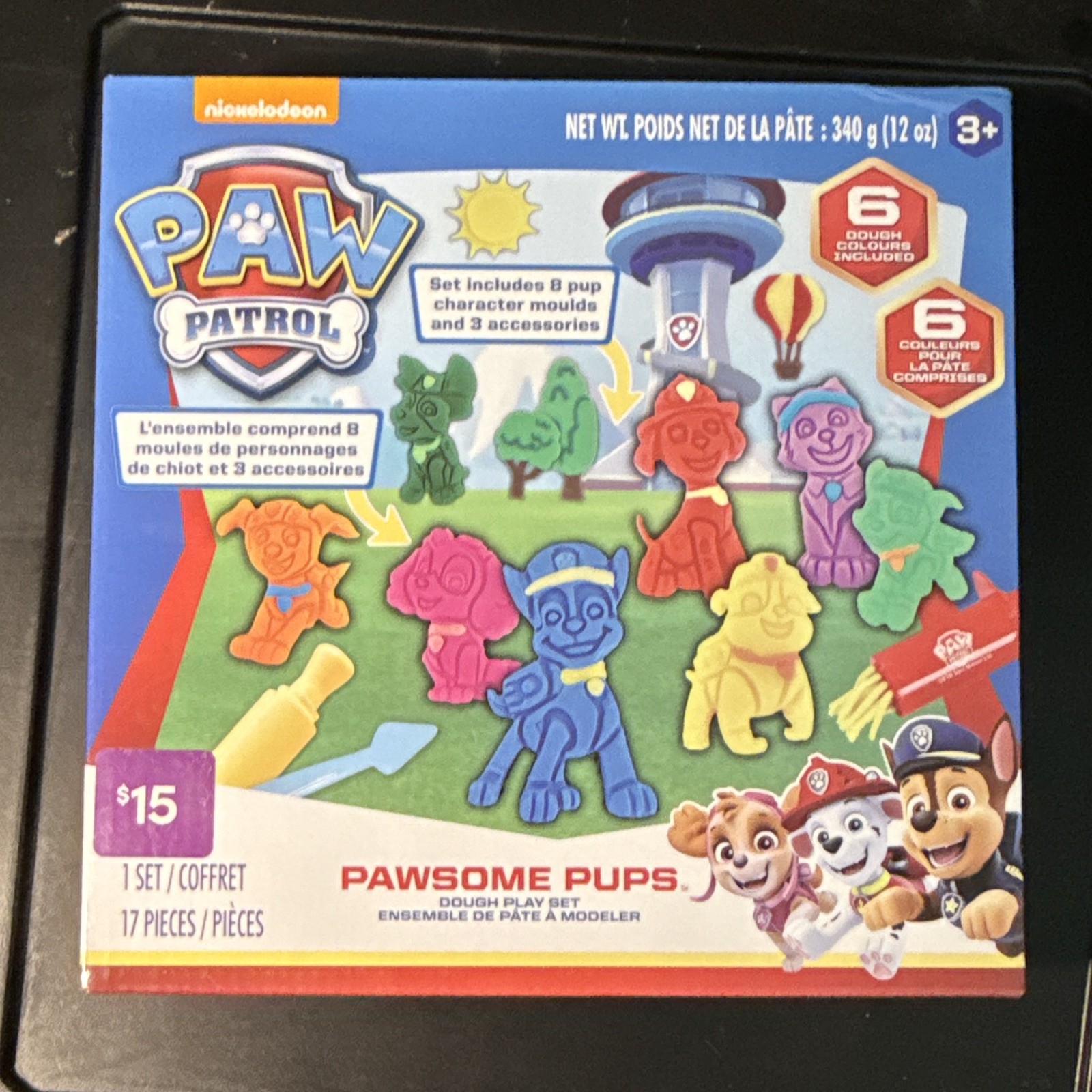 PAW Patrol Pawsome Pups Dough Play Set - 17 Pieces, Ages 3+ Brand New in Box