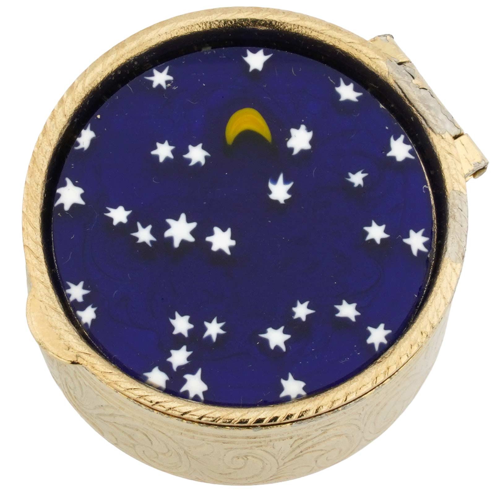 GlassOfVenice Murano Glass Small Millefiori Pill Box - Round