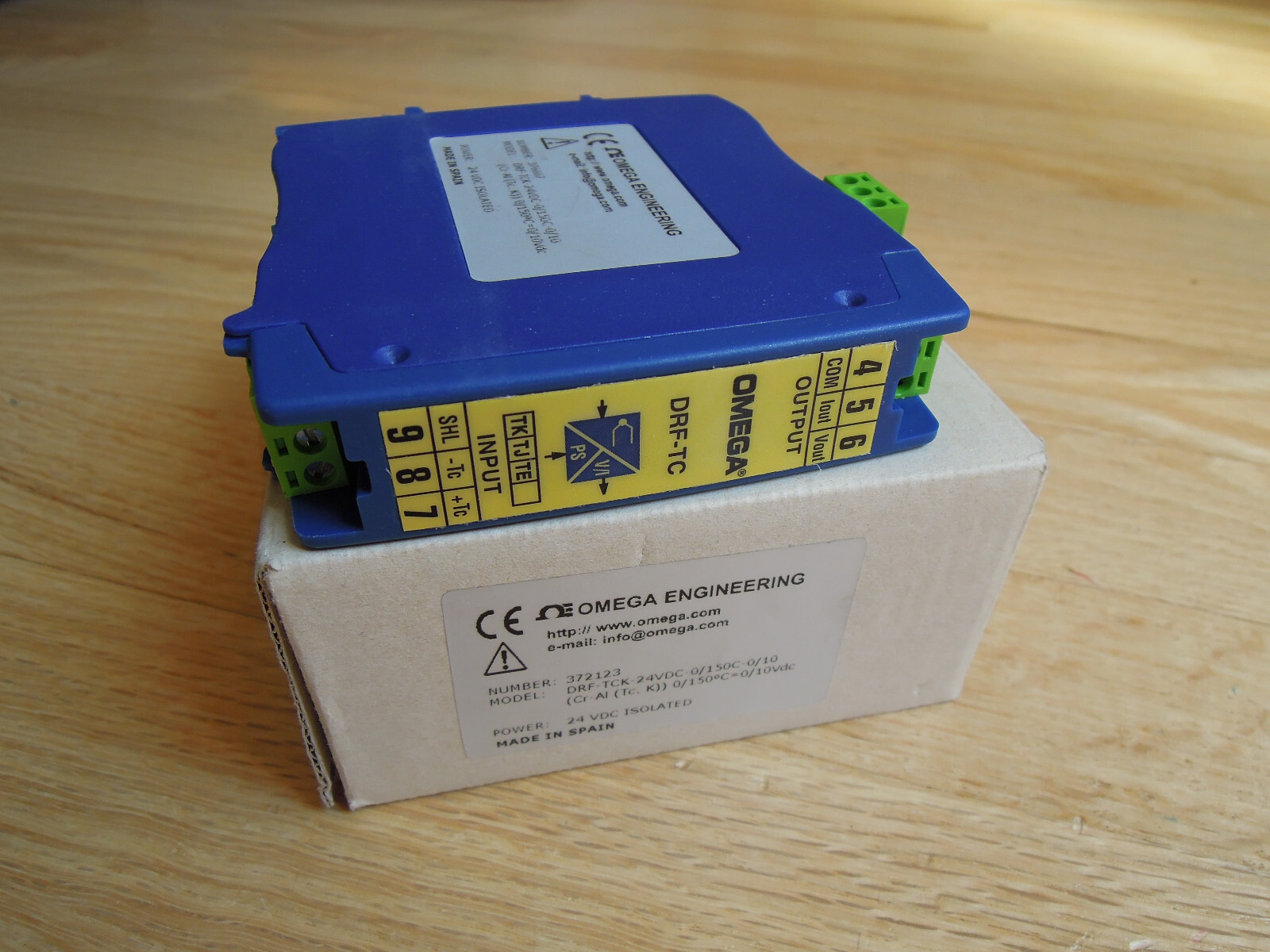Omega DRF-TCK-24VDC-0/150C-0/10 K Type Thermocouple Input Signal Conditioner