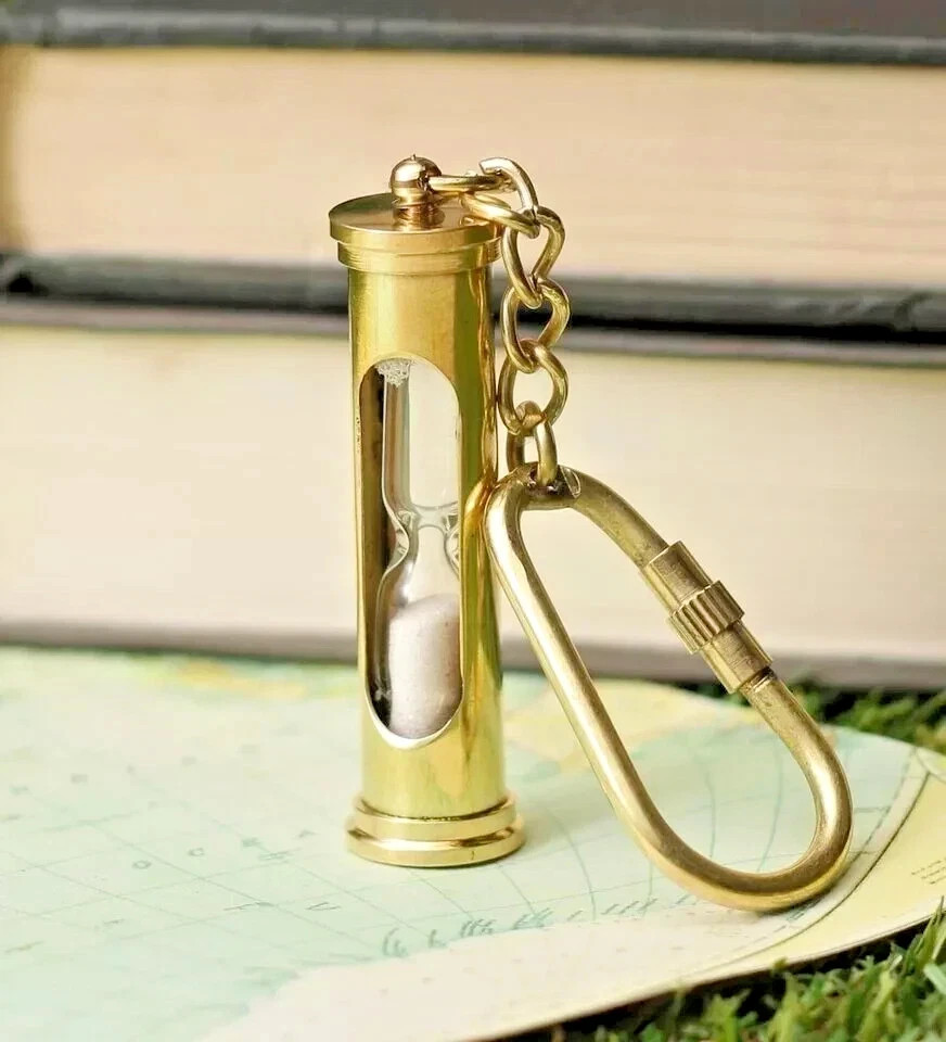 Sand Timer Hourglass Brass Nautical Maritime Hour Glass Vintage Sand Clock Gift