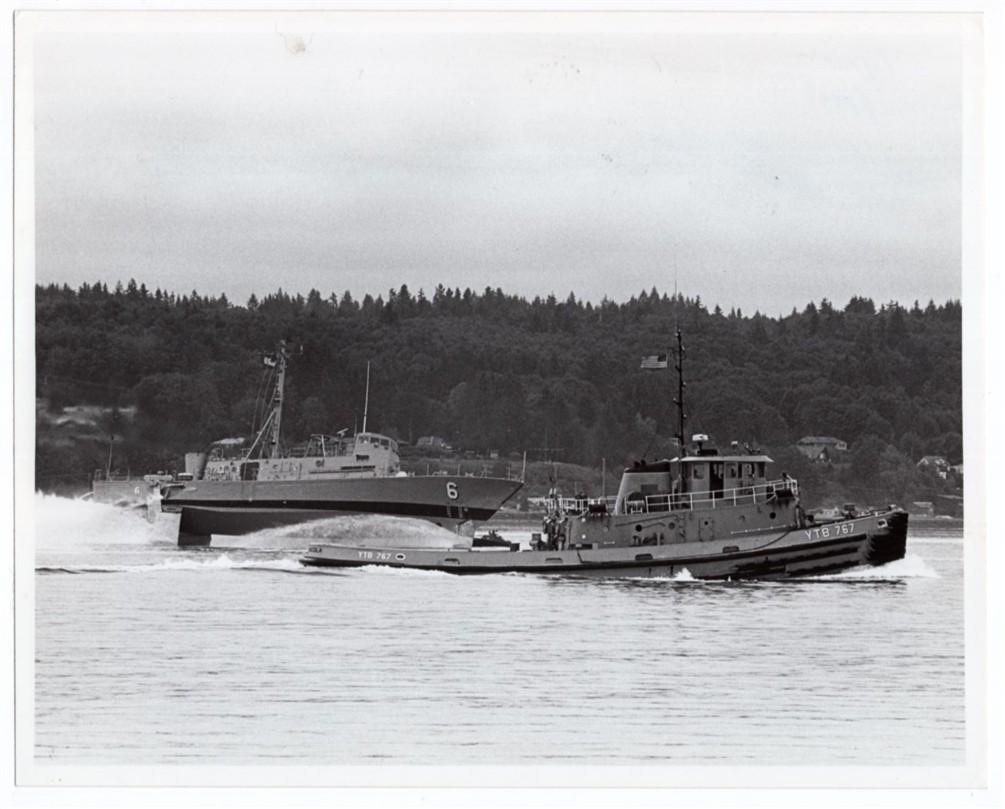 1980s Hydrofoil Patrol Combatant Missile PHM-6 USS Gemini 8x10 Original Photo