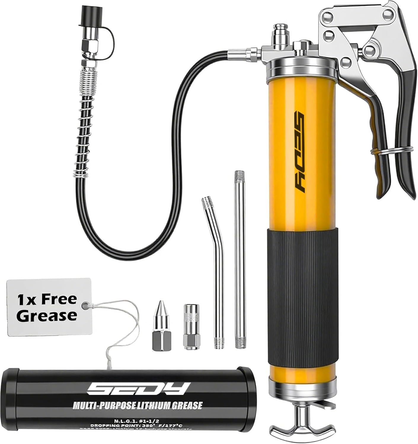 HOT Engrasadora Manual Grasera Graseras De Mano Pistola Bomba, De Engrase 18″