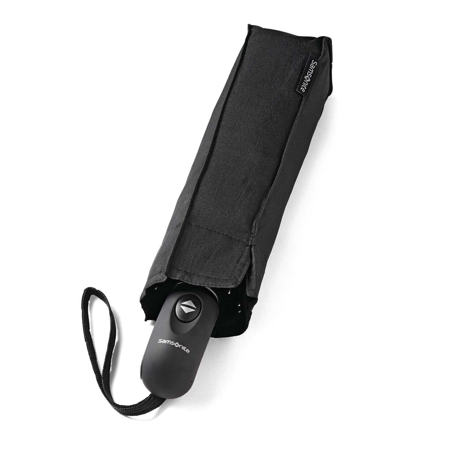 Samsonite Windguard Auto Open/Close Umbrella, Black, One Size