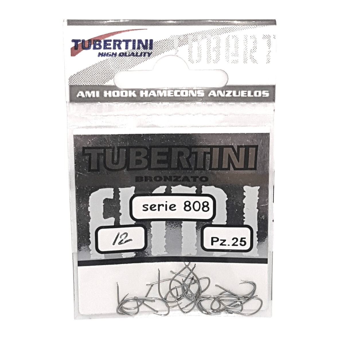 Tubertini Series 808 Barbless Carp Match Spade End Fishing Hooks All Sizes