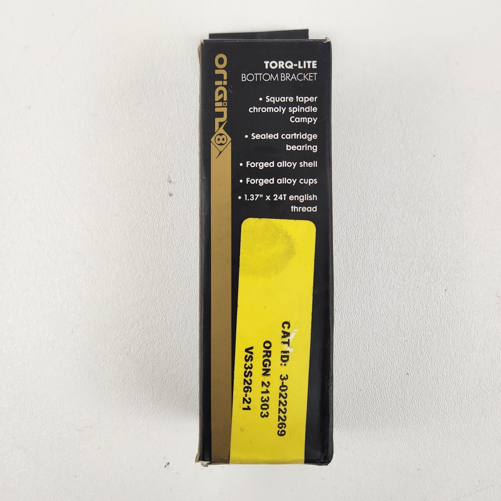 Origin8 TorqLite Square Taper JIS Sealed Bearings BSA 68x118mm Bottom Bracket
