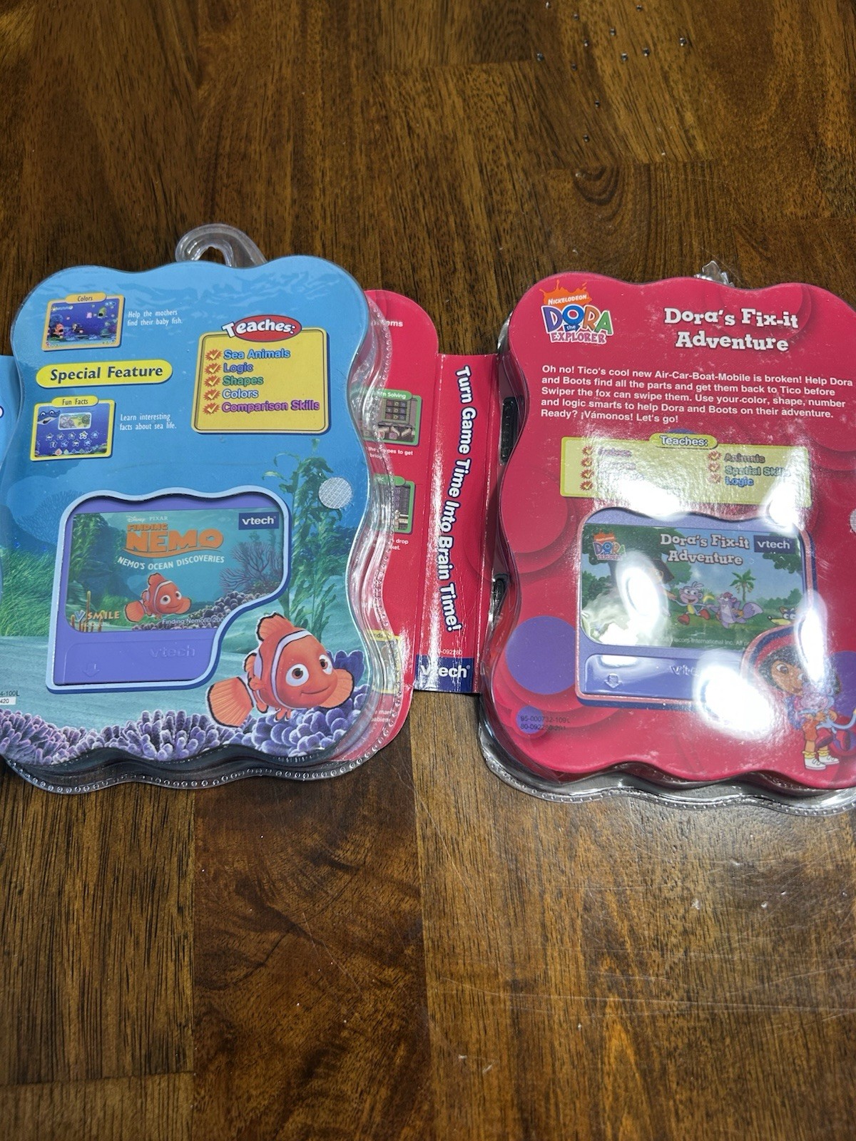 Vtech Vsmile Smartridge 2 Game Cartridges Dora And Nemo NIP