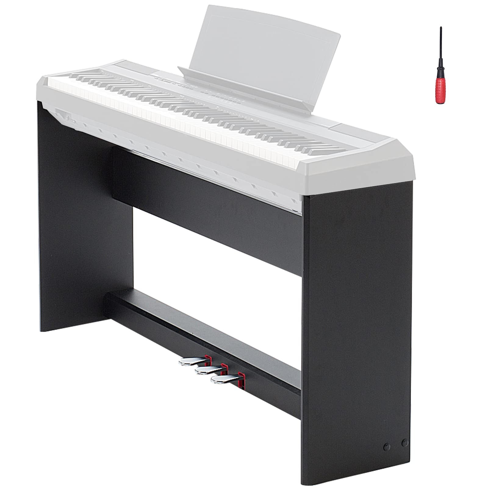 L125B Wooden Furniture Stand Compatible for Yamaha P-125,P-128 Keyboard,with ...