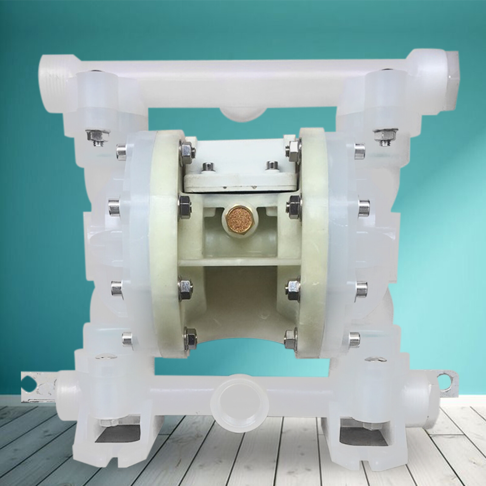Chemical Air-Operated Double Diaphragm Pump Industrial 1/2'' Inlet & Outlet