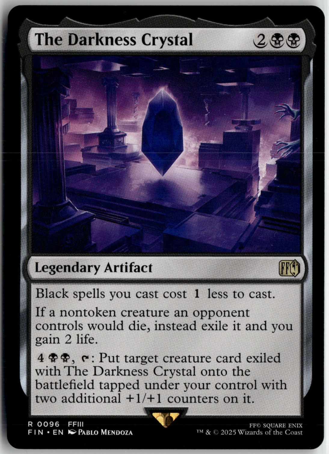 The Darkness Crystal 0096 Final Fantasy FF MTG Magic The Gathering Card NM