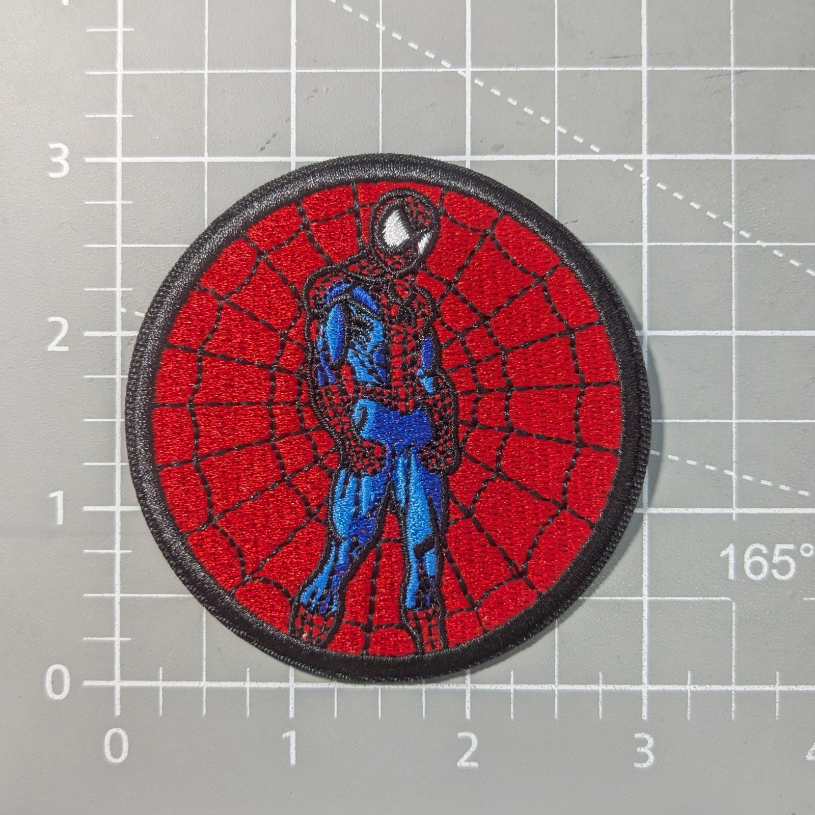 Spiderman Fan Patch Comic Book Hero Spiderweb Superhero Embroidered Iron On 3"