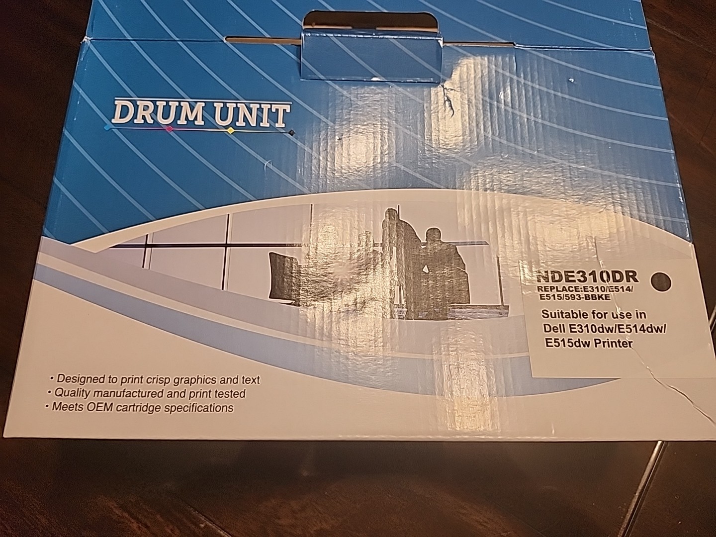 Black NDE310DR Drum unit For Dell E310dw E514dw E515dn PRINTER off brand replace