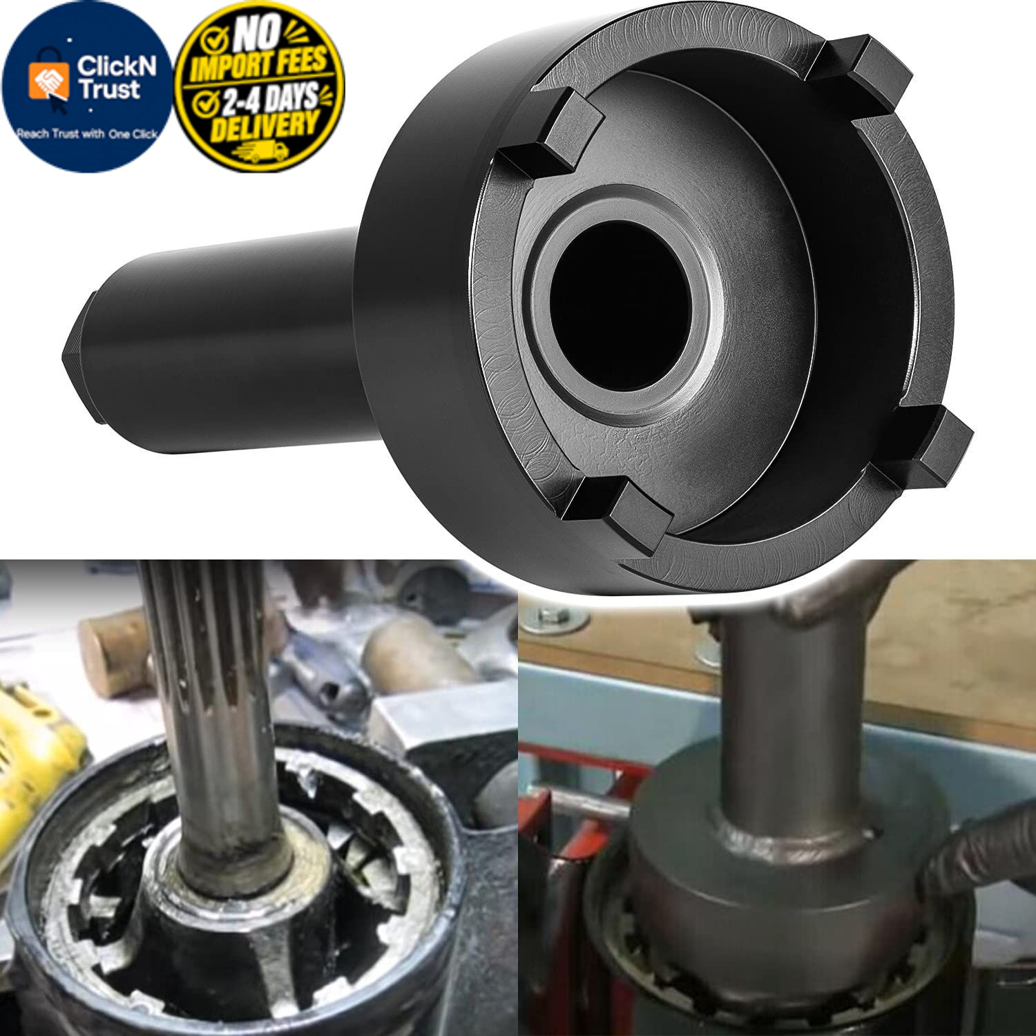 91-61069 Bearing Carrier Retainer Ring Nut Wrench Special 91-61069, Black