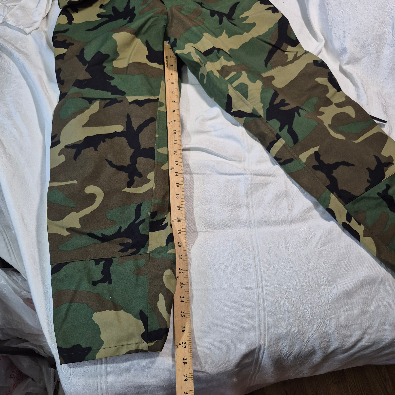 US MILITARY EXTENDED COLD WEATHER TROUSERS CAMO DRAWSTRING MEDIUM REGULAR