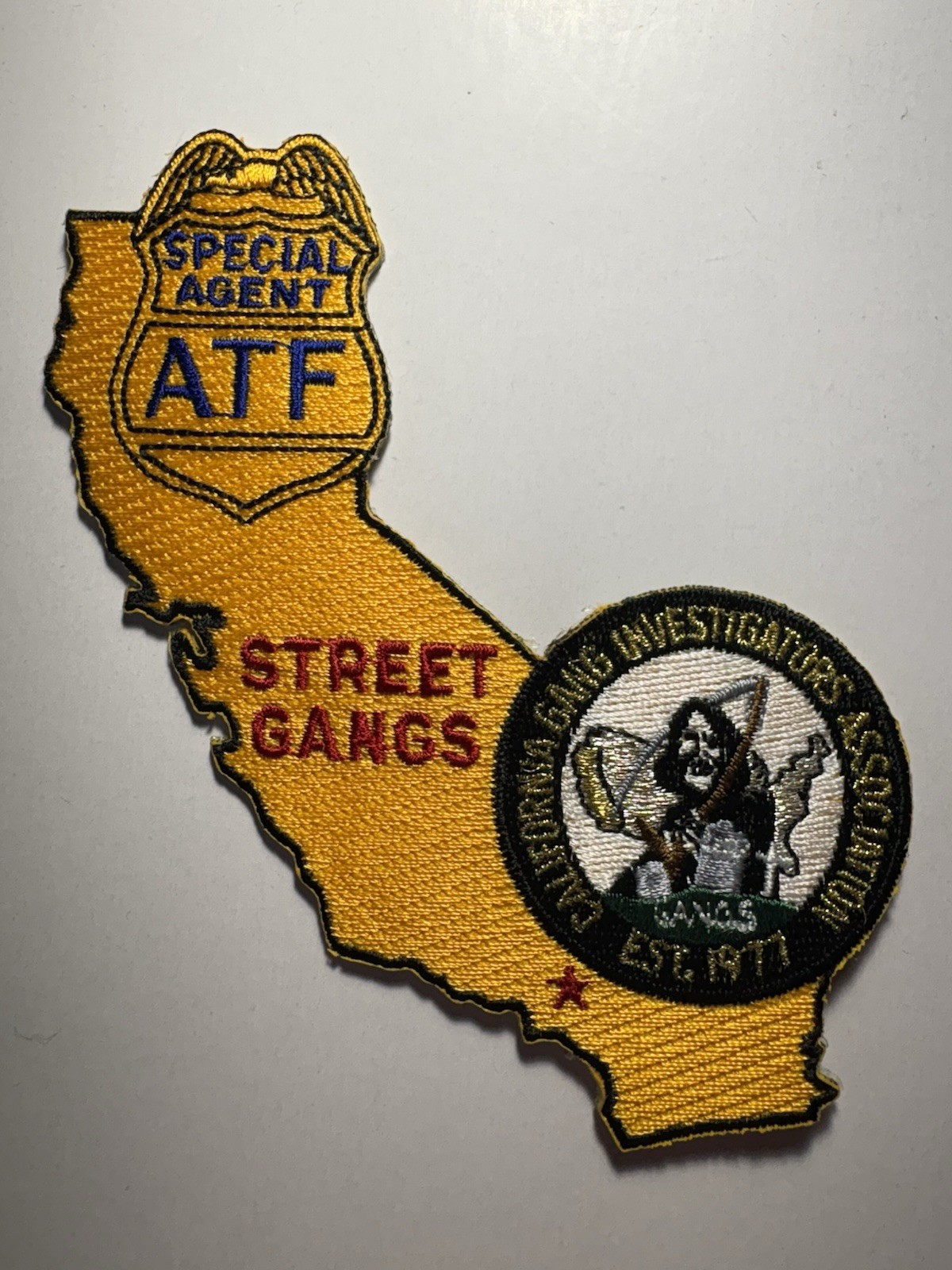 ATF California Street Gangs Association Patch