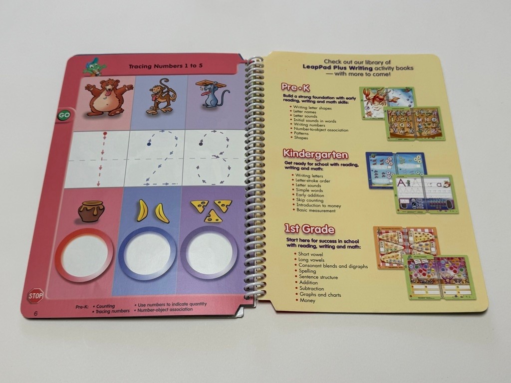 LeapFrog Learning Toy Reading Writing & Math Book & Cartridge