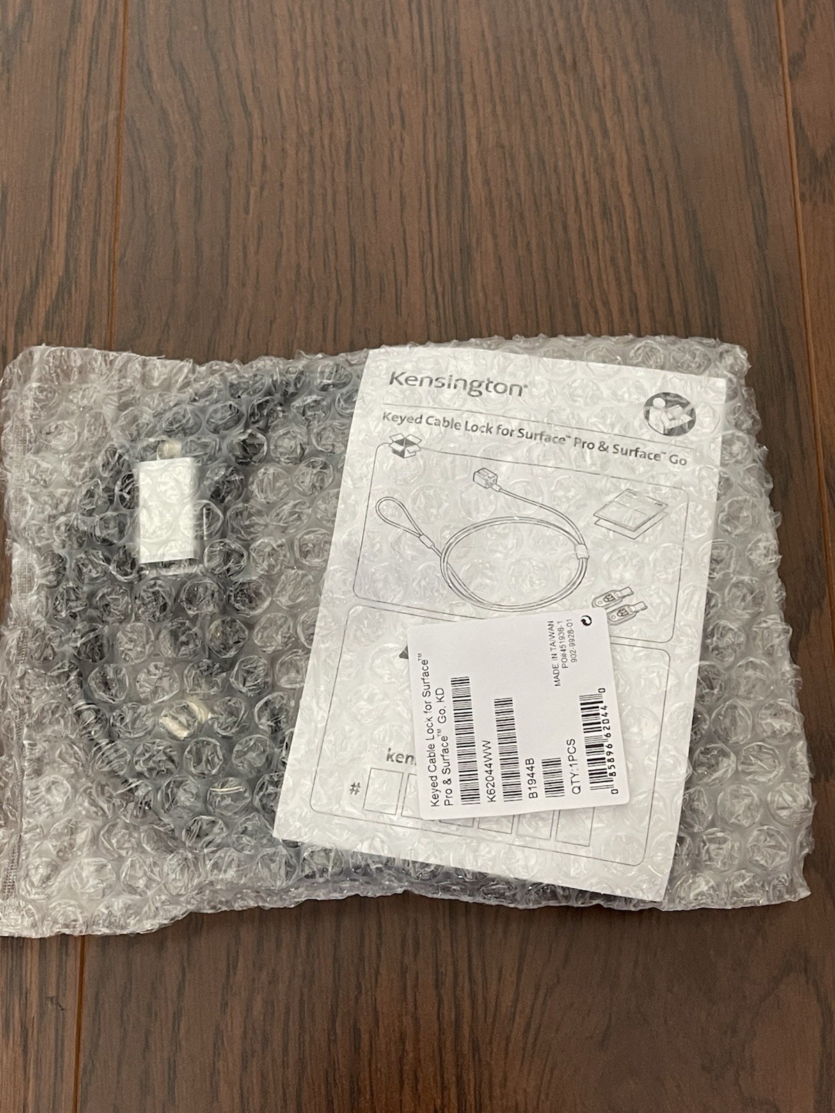 Kensington Microsoft Surface Pro Surface Go Keyed Cable Lock K62044WW