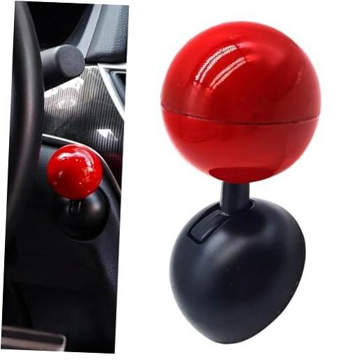 lekiliky Car Joystick Push Start Button Cover, Scratch-Resistant Metal Push to