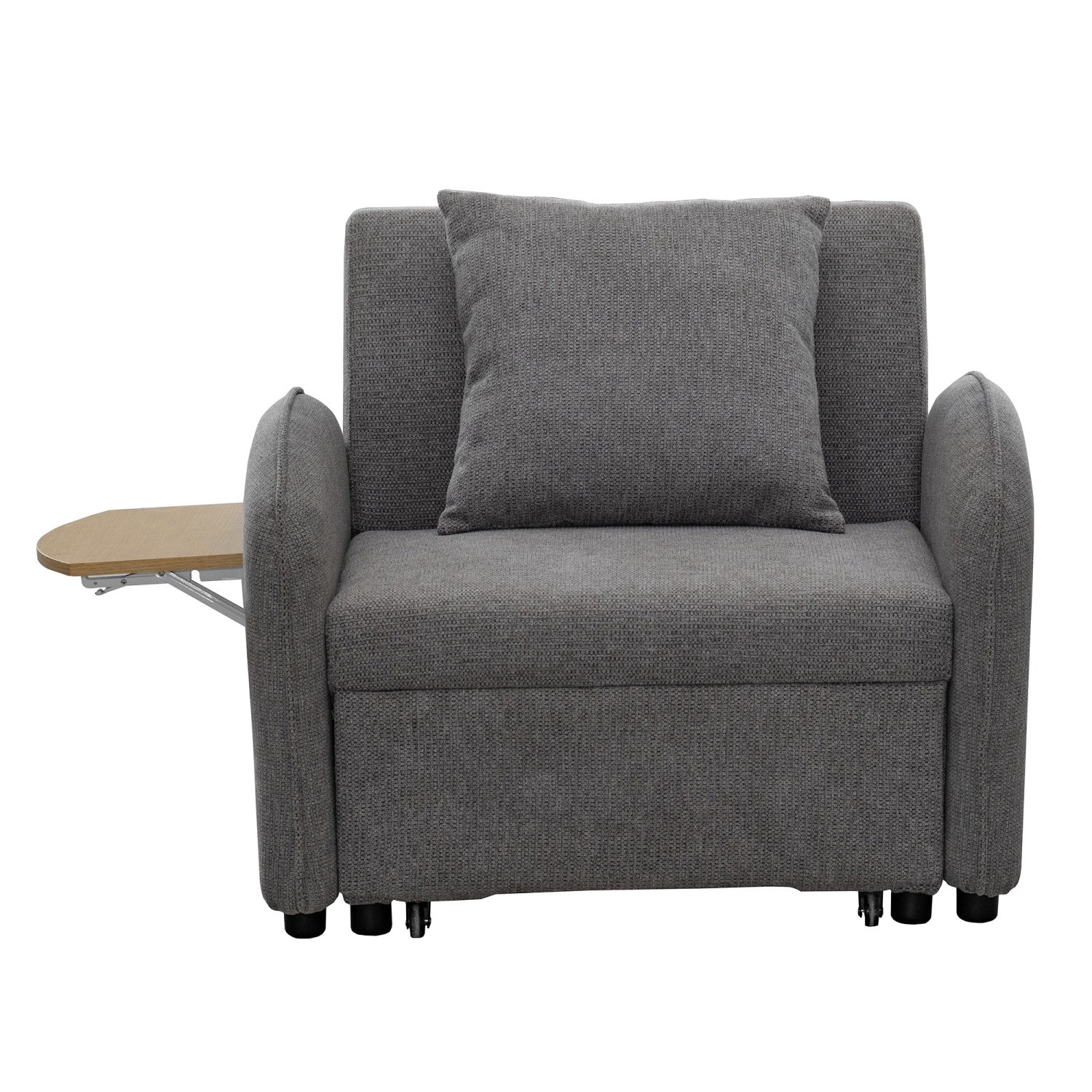 Convertible Sofa Bed Chair 3 in 1 Pull-out Sofa Bed w/ Computer Board & USB Port