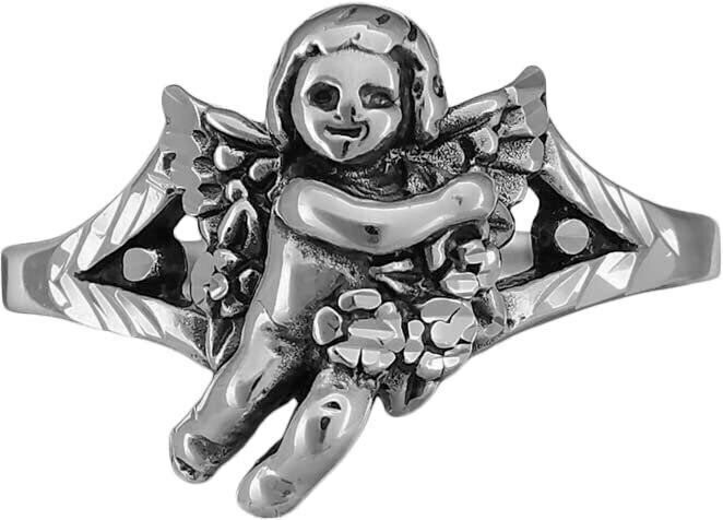 Diamond Cut Little Angel Ring size 5