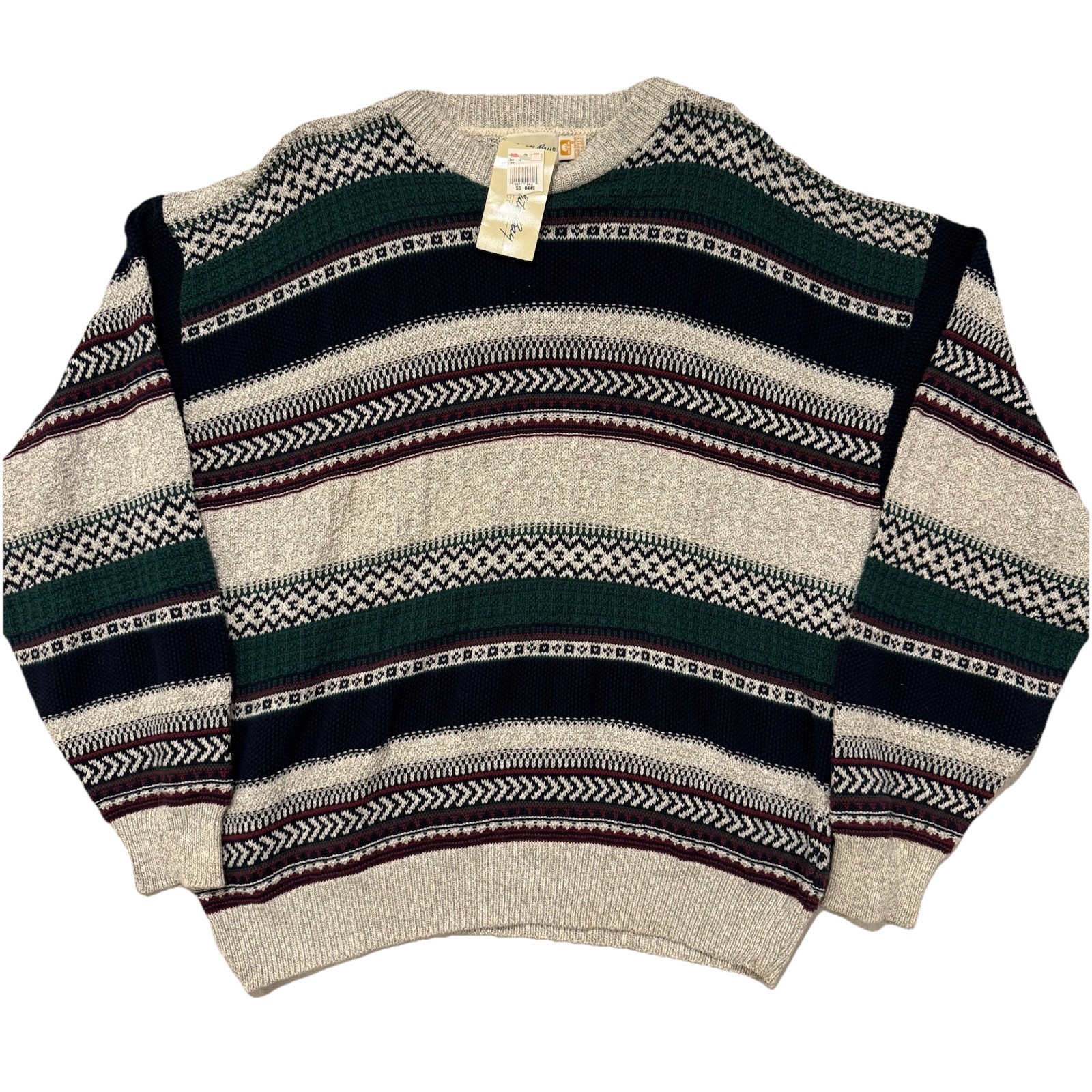 Vintage Resolute Bay Deadstock Sweater Knit 100% Cotton Made In USA Men’s XL
