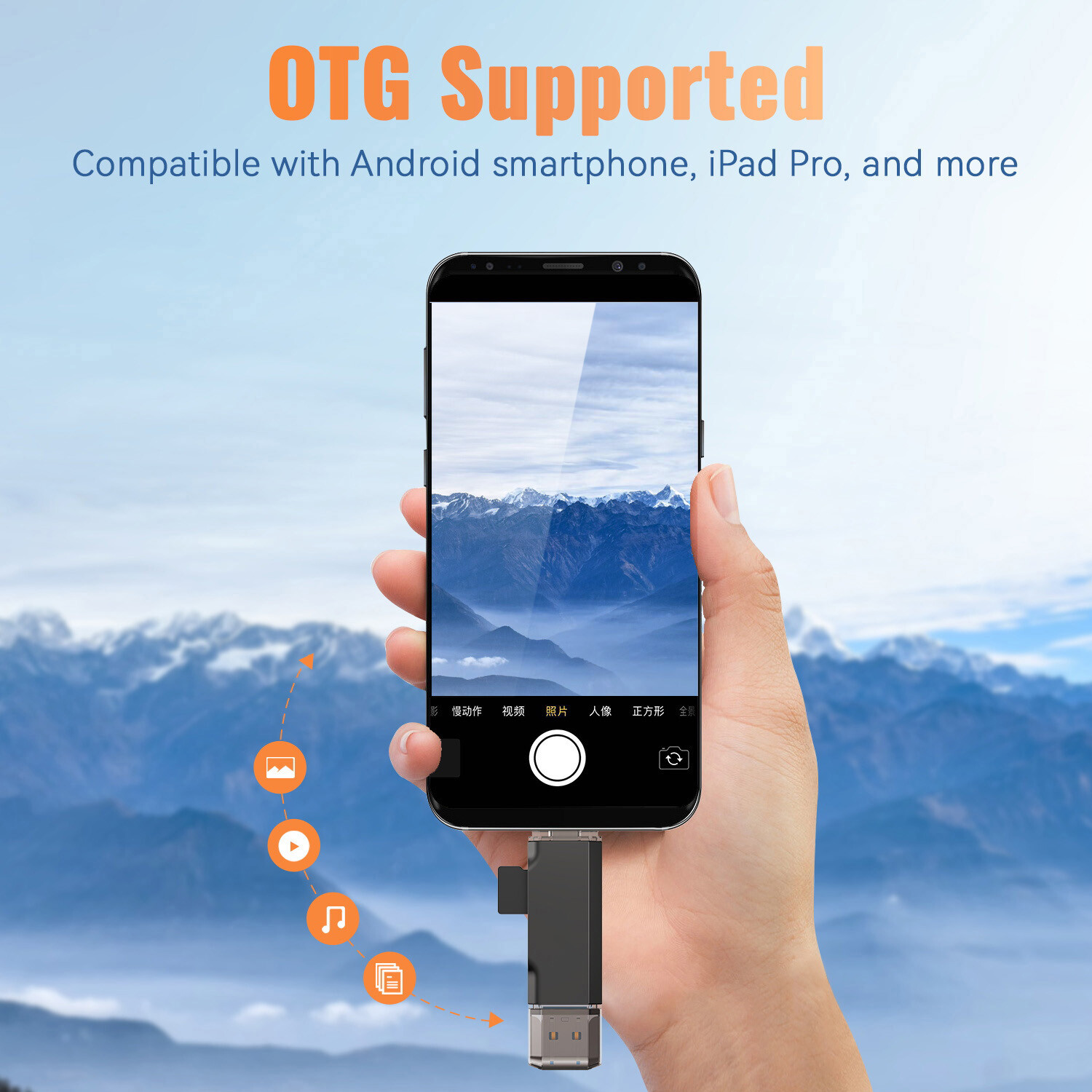 TOPESEL Card Reader USB 3.0 Type C to SD Micro SD TF Smart Memory Card Adapter