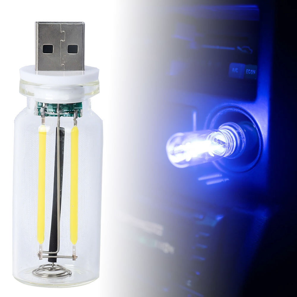 USB Touch Controlled Vehicle Interior Night Lights Retro-Inspired Mood Lamps