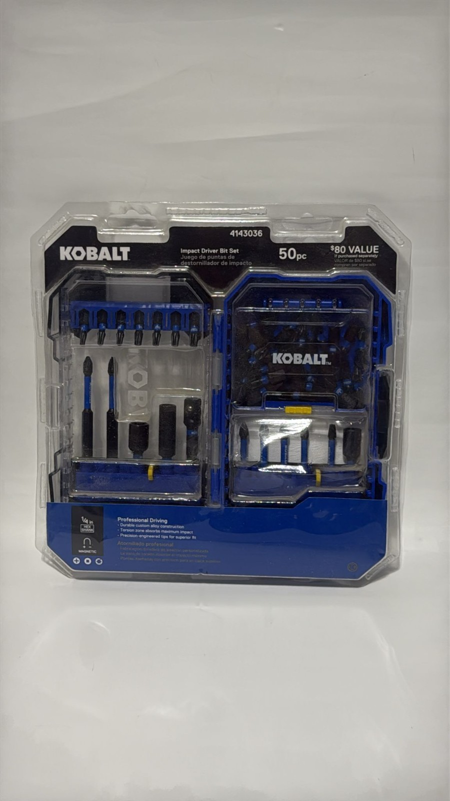 Kobalt Impact Driver Bit Set 50 Piece Model# 01465 / 4143036