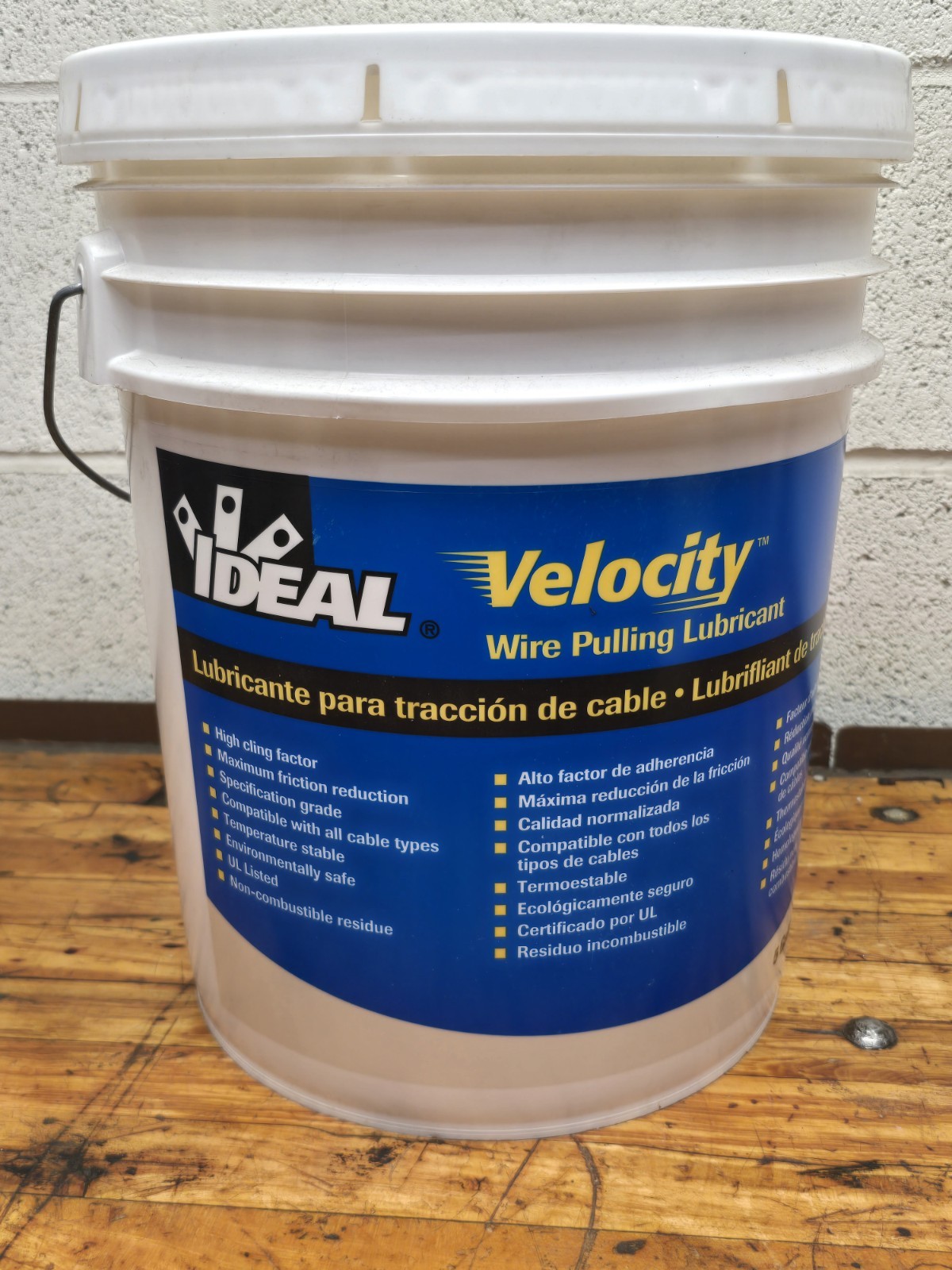 Ideal Velocity Wire Pulling Lubricant 5 Gallon Bucket 31-278 NEW