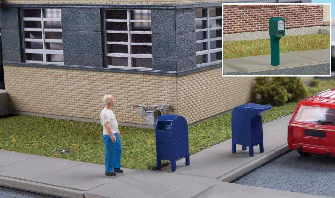 NEW Walthers 949-4184 Roadside Mail Boxes and City Mailboxes Kit HO Scale