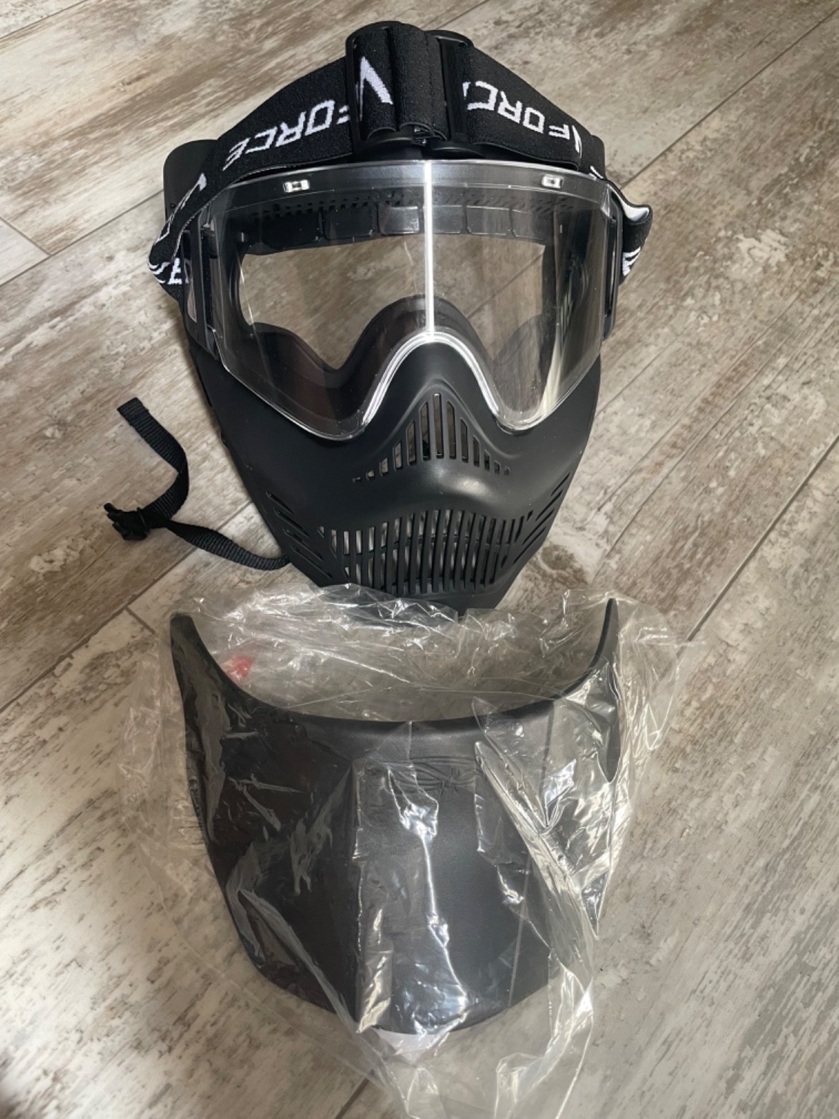 Unused Adult OSFA Armor VForce Black Paintball Mask
