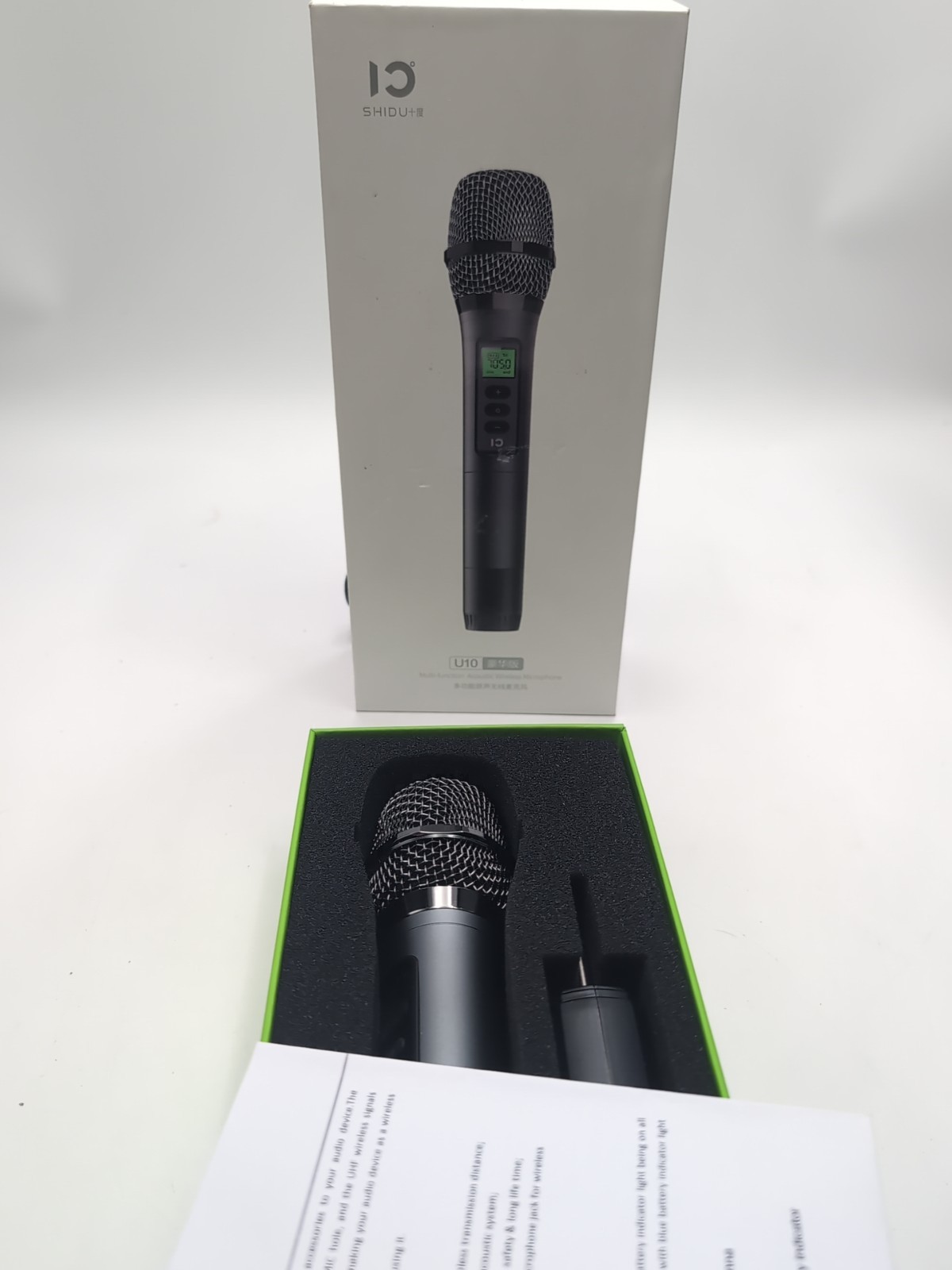 Shidu U10 Wireless Microphone 6.5 Mic Hole Shenzhen Digital New Open Box