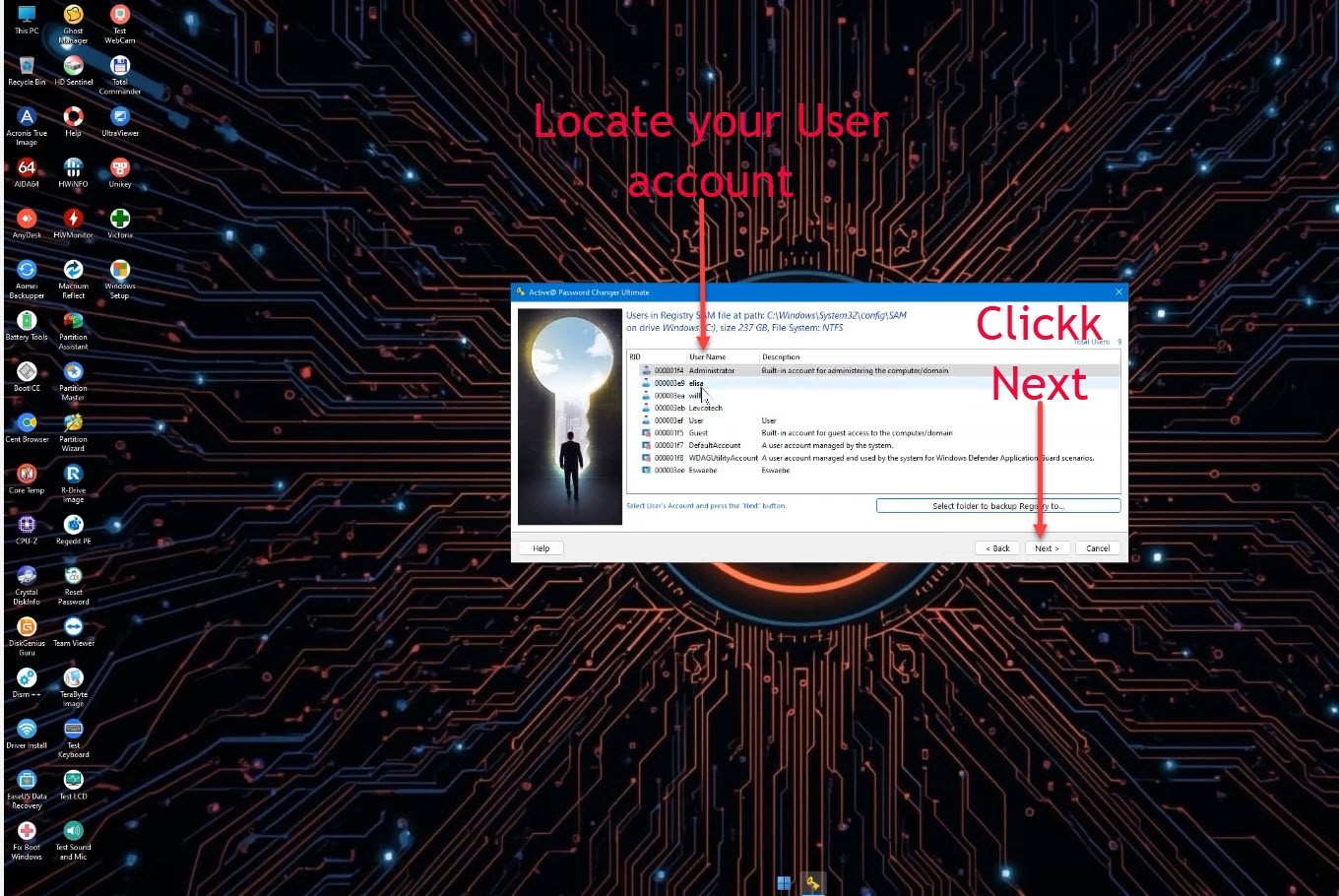 PC Repair Toolkit USB 2026 – User Account Tools