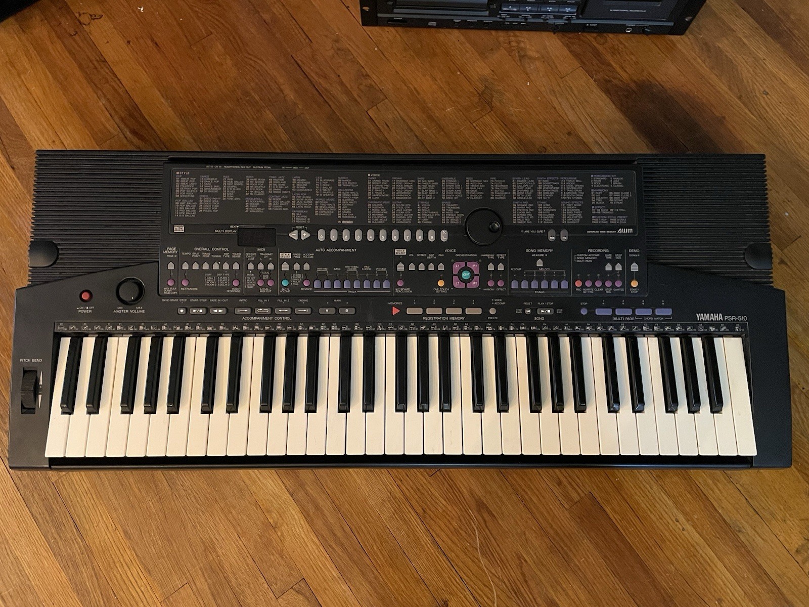 Yamaha PSR-510 Portatone Electronic Keyboard 61-Key Synthesizer MIDI Synthesizer