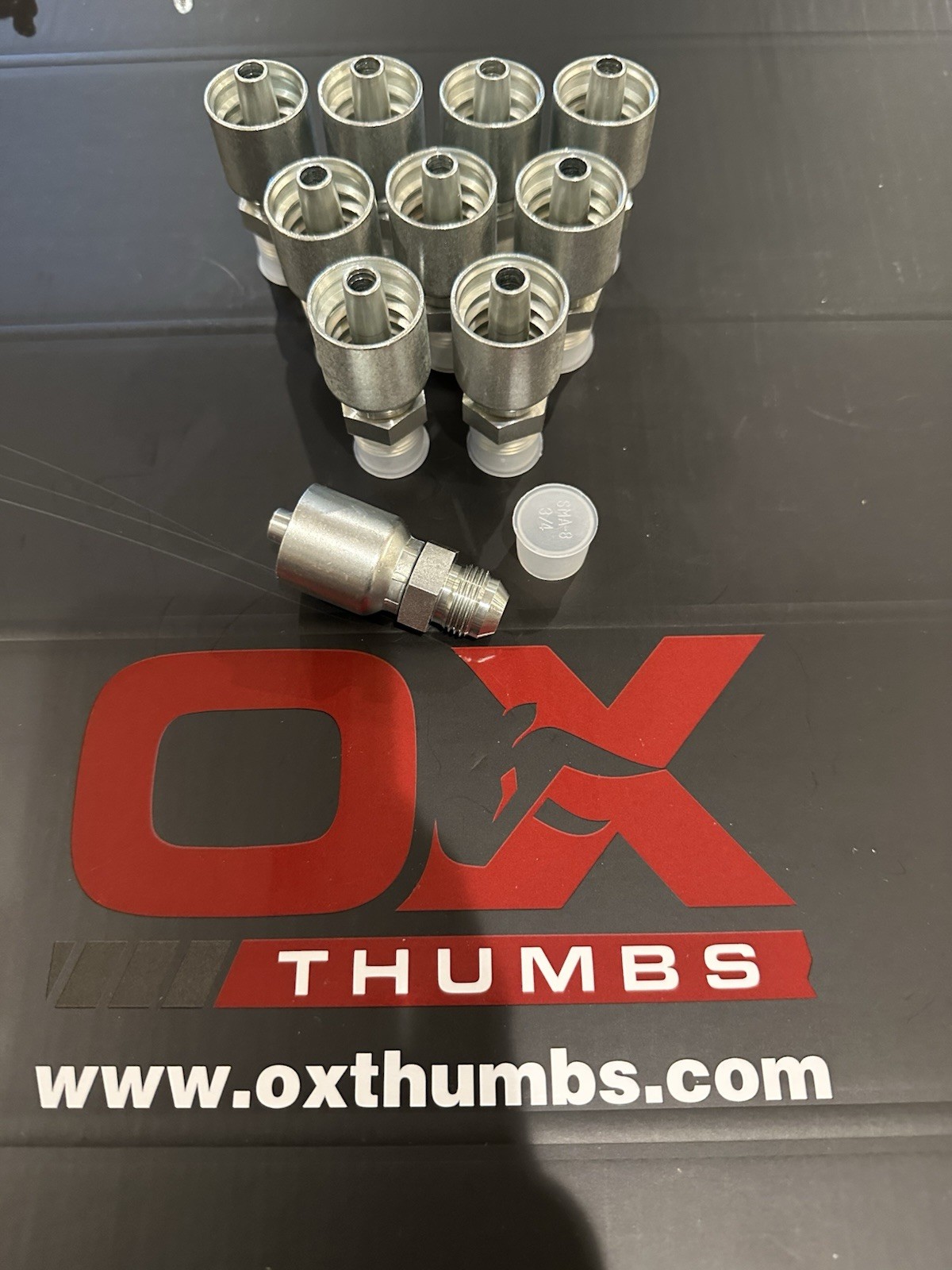 QTY 10 Aftermarket Parker Fitting 10343-8-8 1/2" Hose X 1/2" Male JIC