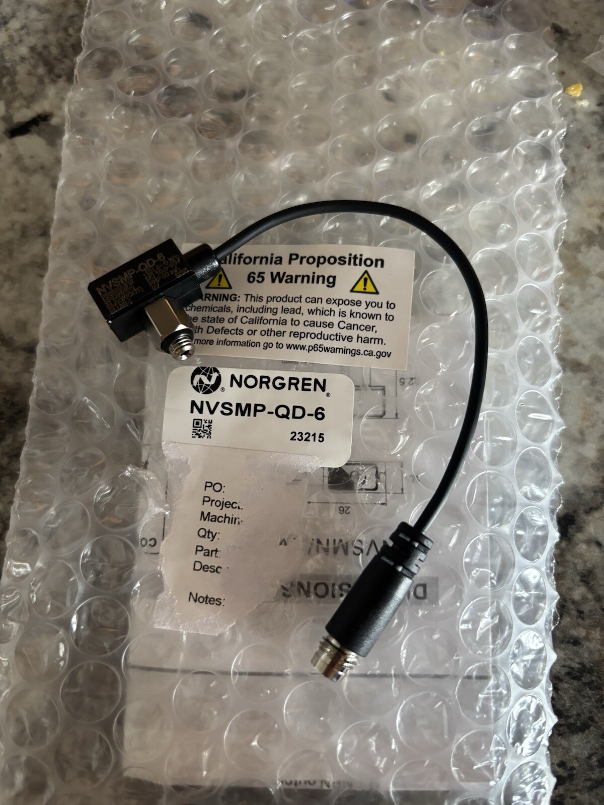 Vacoon Miniature Electronic Vacuum Switch NVSMN-QD-6