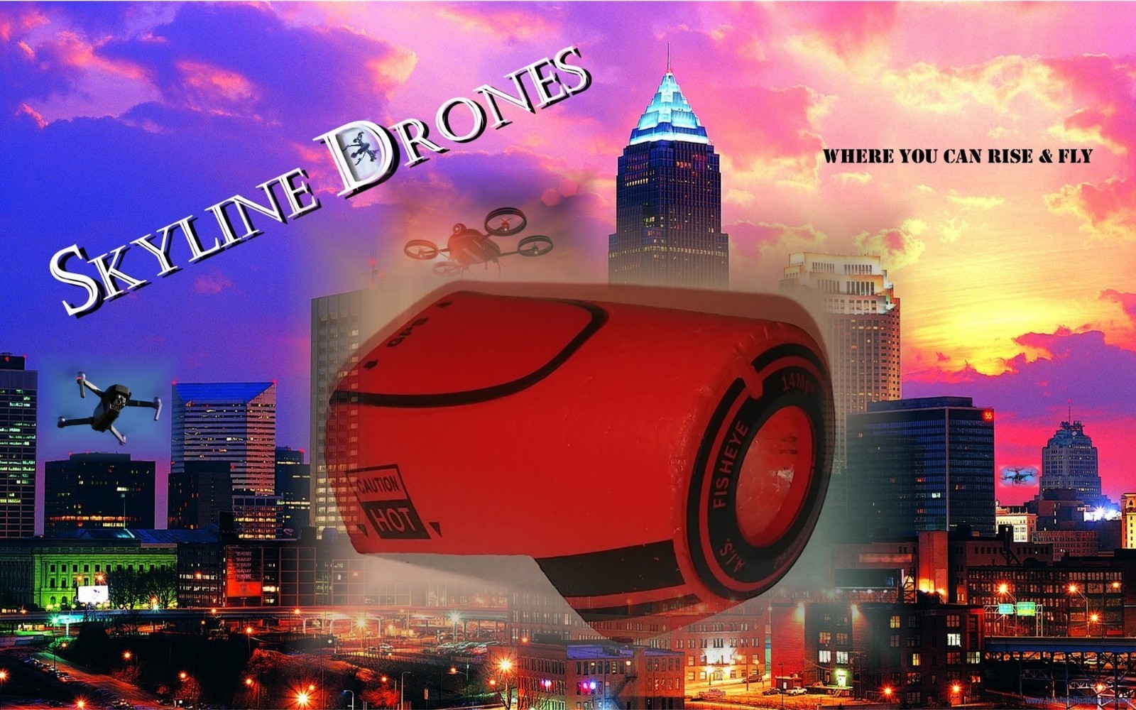 BEBOP One Drone   RED Nose