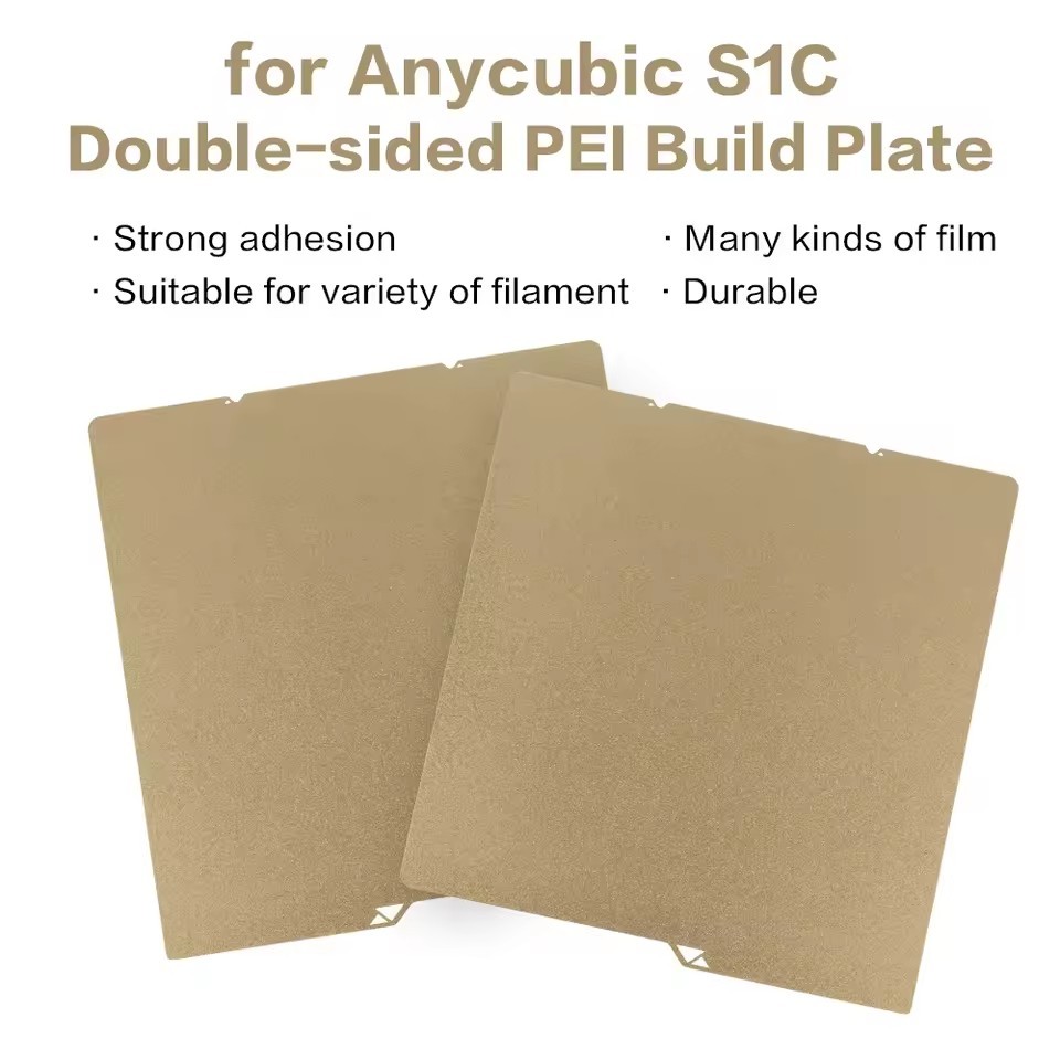 Double Sided PEI Sheet Build Plate Sheet For Anycubic Kobra S1 S1C 3D Printer