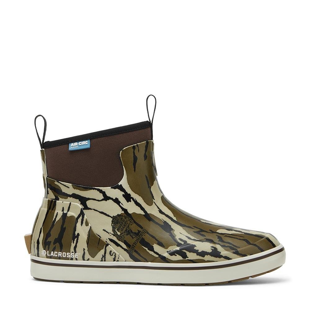 LaCrosse Alpha Deck Boot 6 Inch Mossy Oak Bottomland Mens Waterproof Size 12