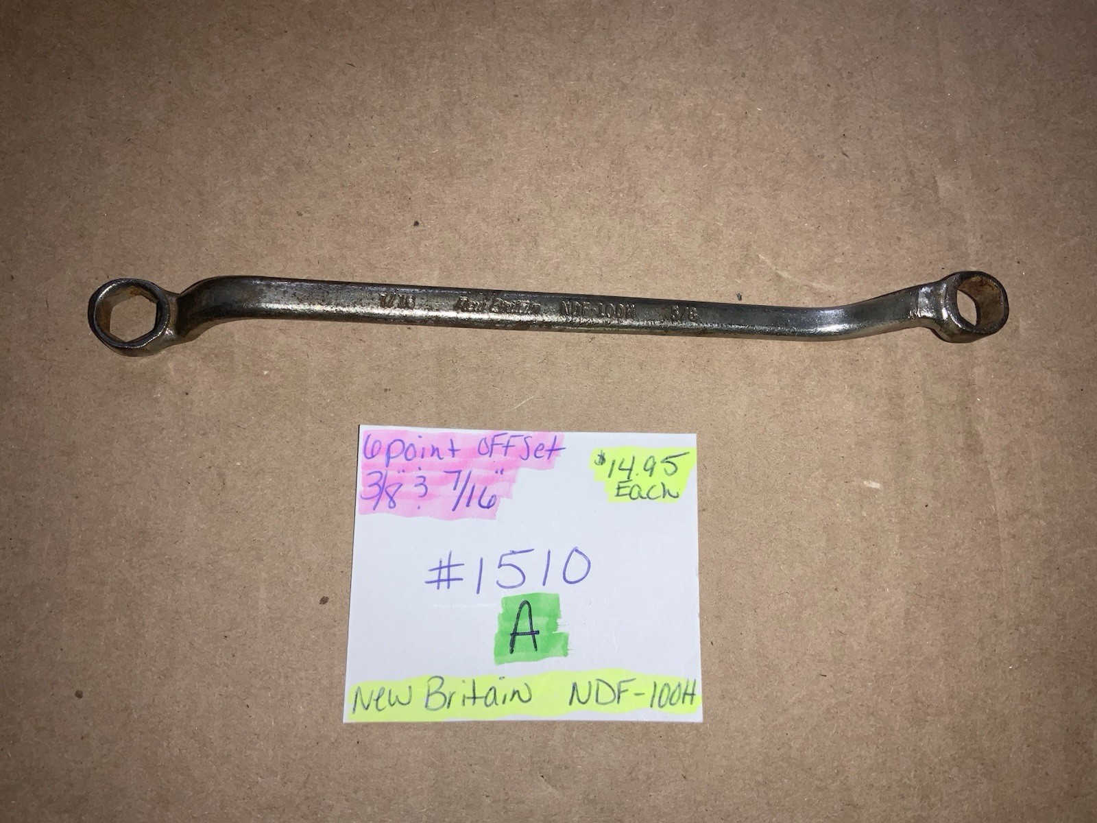 3/8"x 7/16” Offset Double Box 6pt Brake Bleeder Wrench