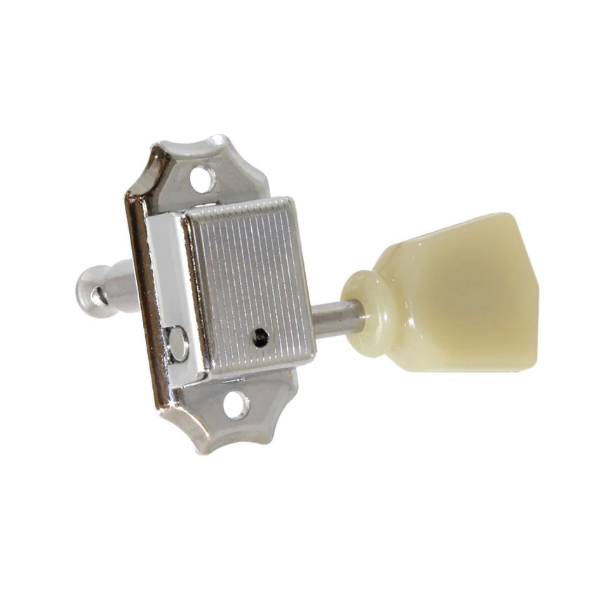AllParts Economy Vintage-Style Tuning Key - Nickel - Bass - Single Tuner