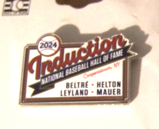 2024 Baseball Hall of Fame Inductees pin Beltre Helton Leyland Mauer c45313