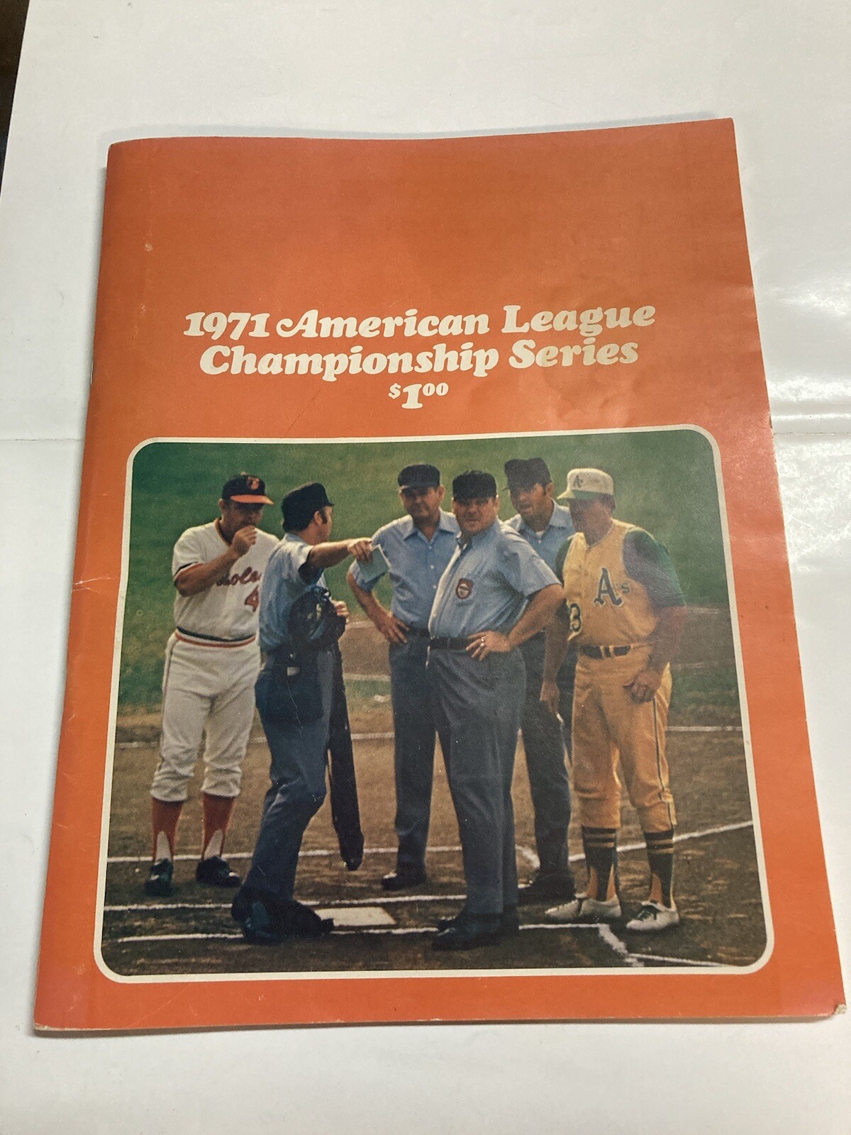 1971 AM. League championship series program with game 1,2 Tickets Baltimore