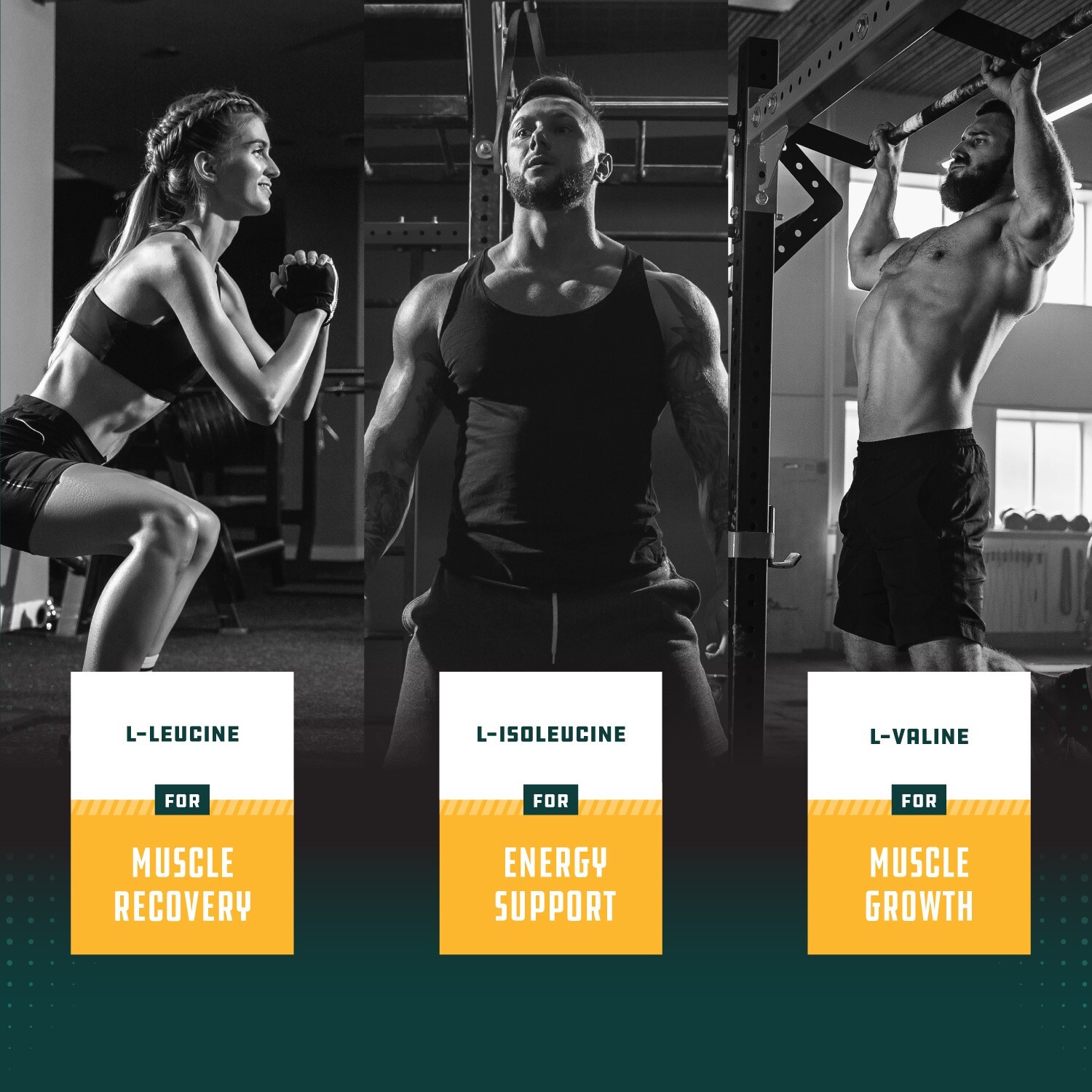 Branch Chain Amino Acids Supplement - Vegan BCAA Capsules Post Workout Muscle