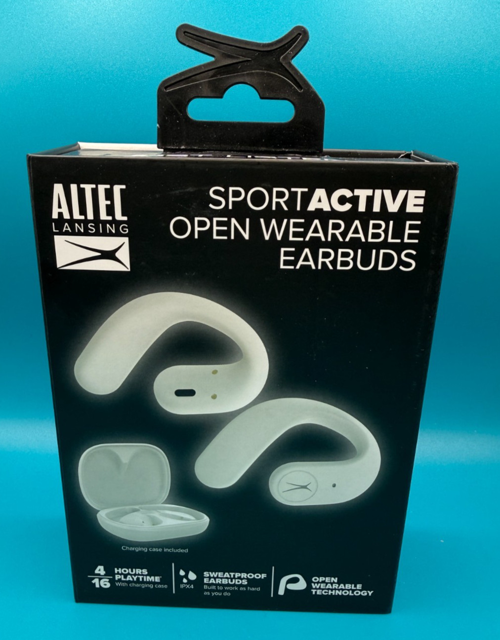 New Altec Lansing Sport Active Open Wearable Earbuds Headphones MZX1020N=WHT