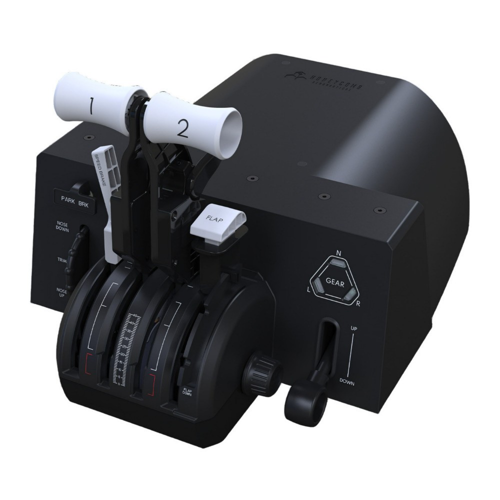 Honeycomb Aeronautical Bravo Throttle Quadrant Lite Black with Parking Brake