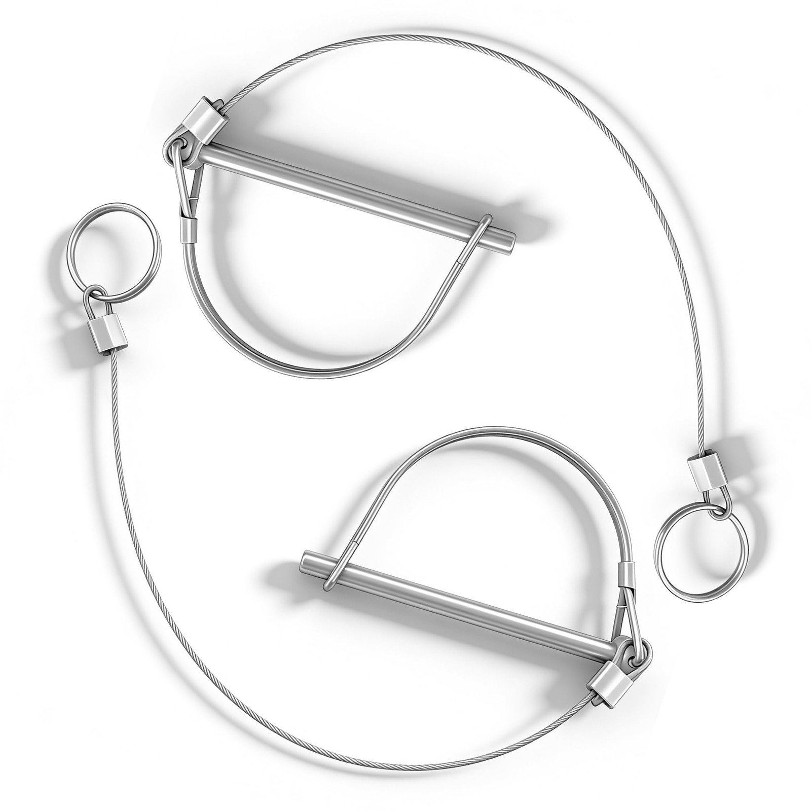 Ayxwkyfc 2 Pack Trailer Pin, Coupler Pin with 1/4" x 3.54", 2 Pcs