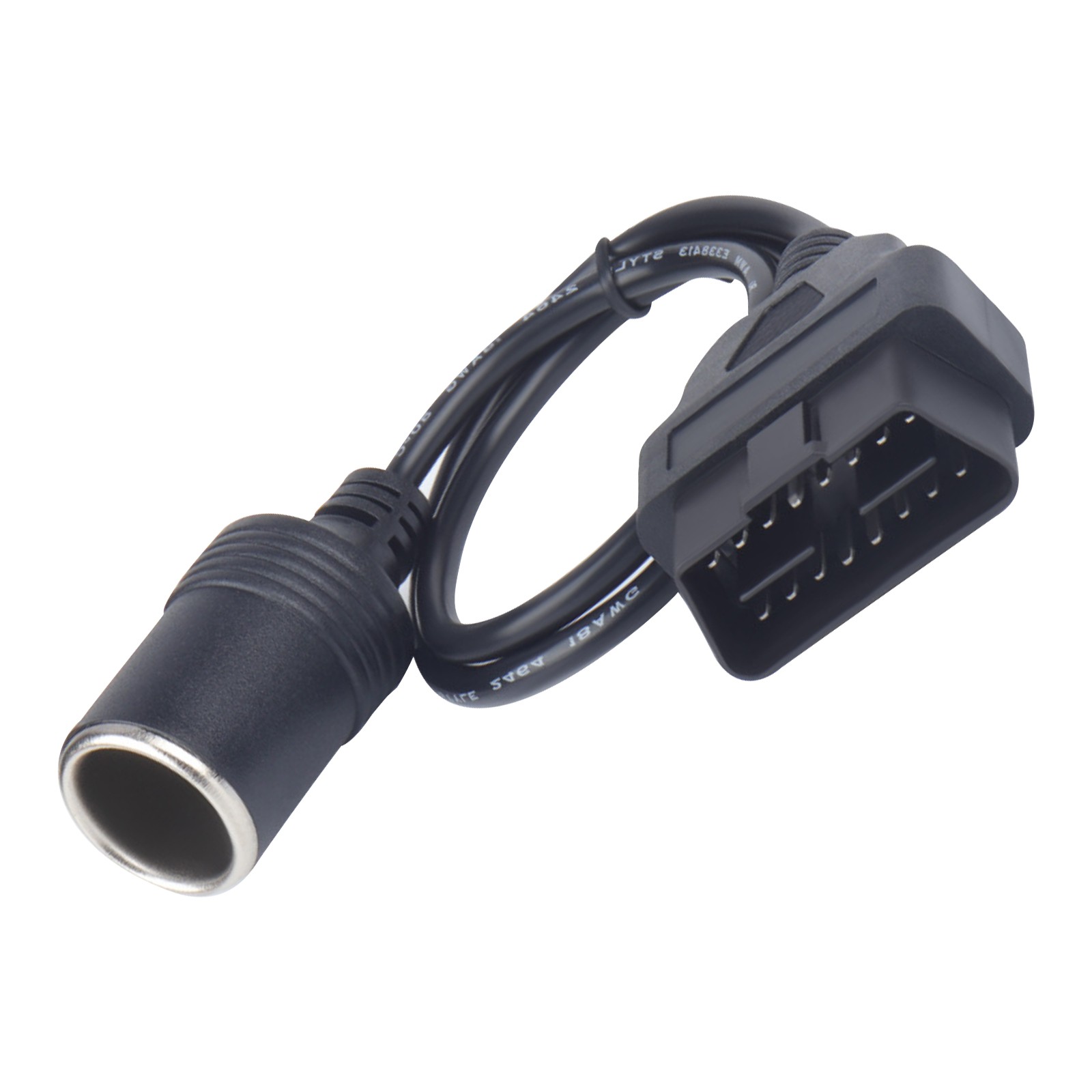 1Pc Lightweight 1 Way OBD2 Car Cigarette Wire Lighter Socket Power Adapter