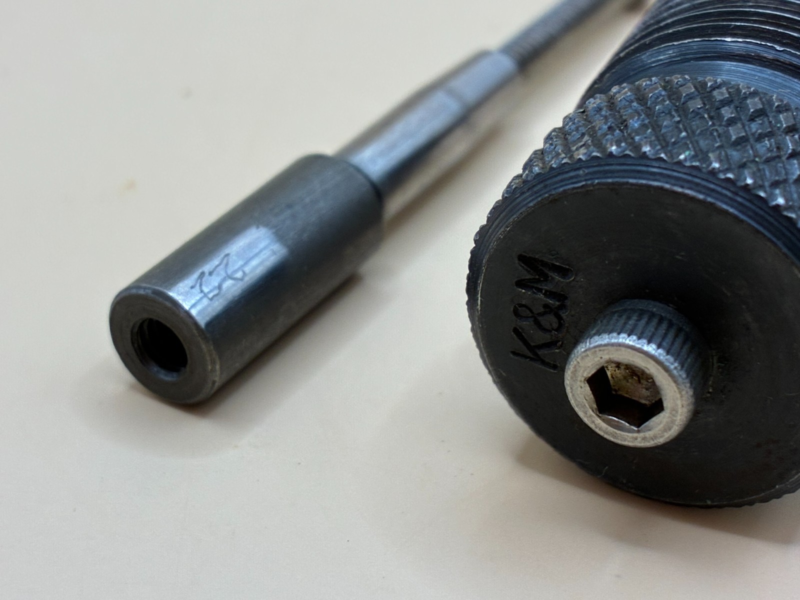 K&M Precision Press Adapter & 2 Neck Expanding Mandrel 22 Caliber & ?