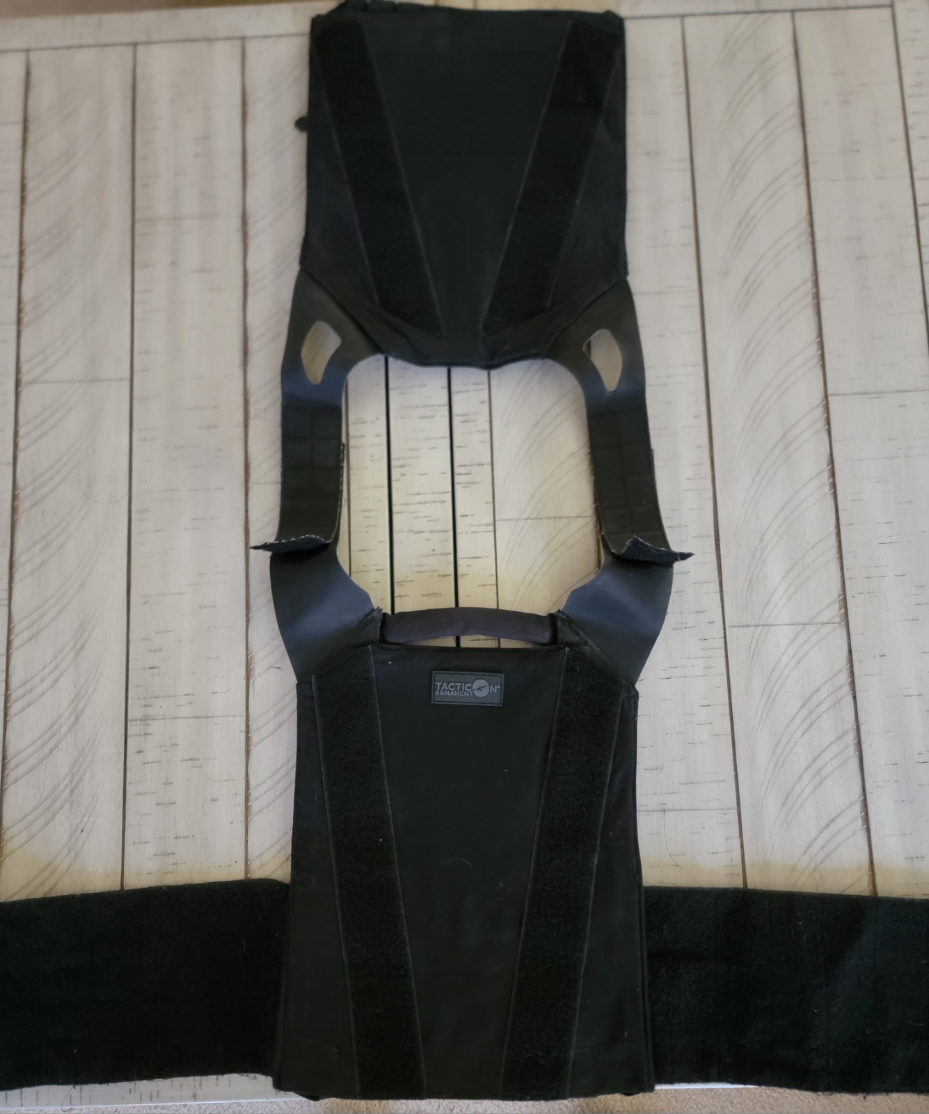 Tacticon Armament Adjustable Nylon Black Plate Carrier Vest Chest Tactical Gear