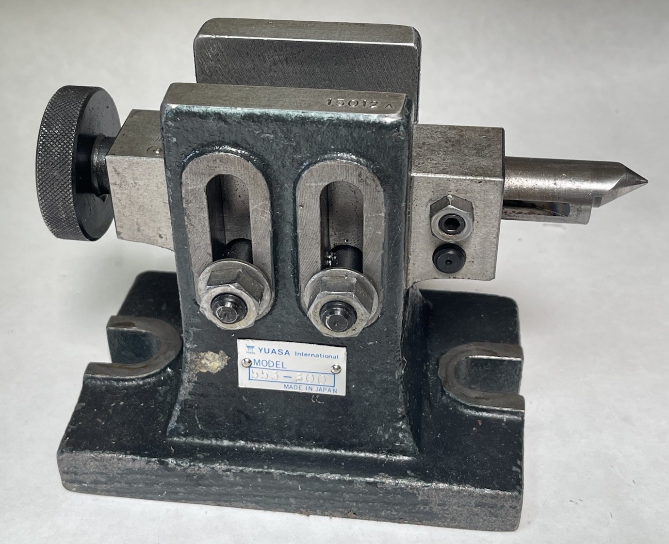 NICE! YUASA Model: 553-300 ADJUSTABLE 5.31" Center Height TAILSTOCK (25MY32)